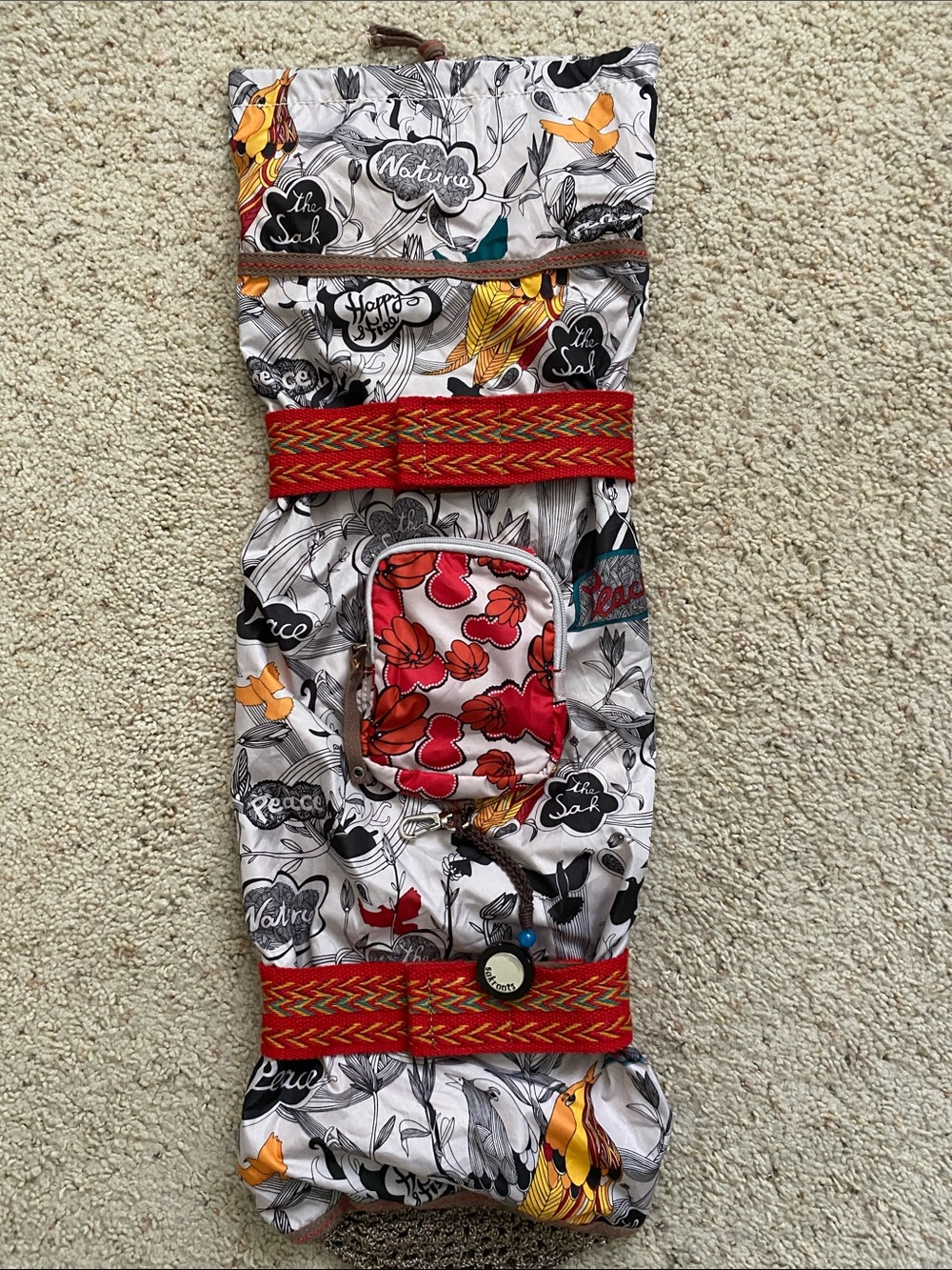 Sakroots Peace Exercise Mat Duffle Bag.